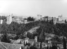 Alhambra, Granada, june 1999. Rolleiflex 3.5 B, Ilford XP2. This cropped panorama was taken from an adjacent hill. Pre-dinner version.